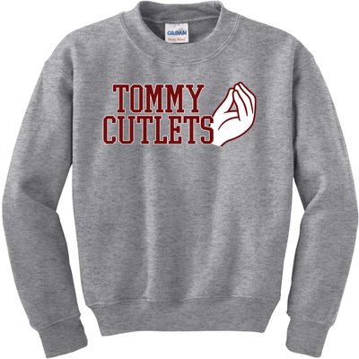 Tommy Cutlets Football Quarterback Italian Hand Kids Sweatshirt