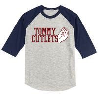 Tommy Cutlets Football Quarterback Italian Hand Kids Colorblock Raglan Jersey