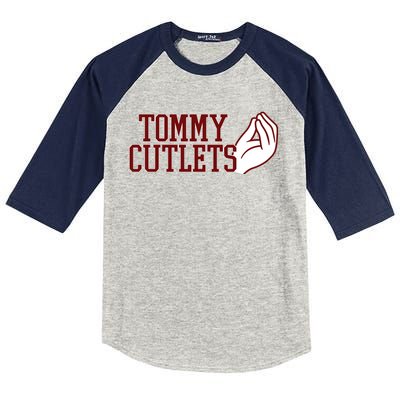 Tommy Cutlets Football Quarterback Italian Hand Kids Colorblock Raglan Jersey