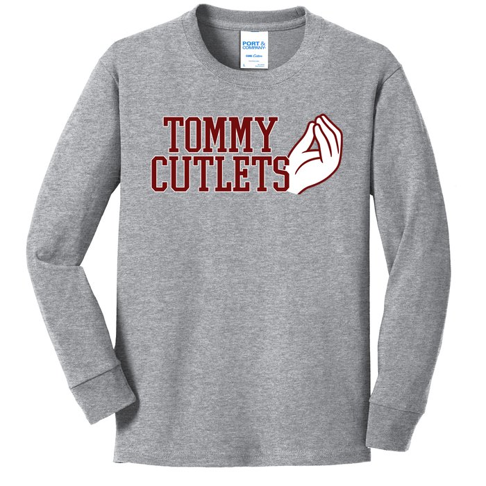 Tommy Cutlets Football Quarterback Italian Hand Kids Long Sleeve Shirt