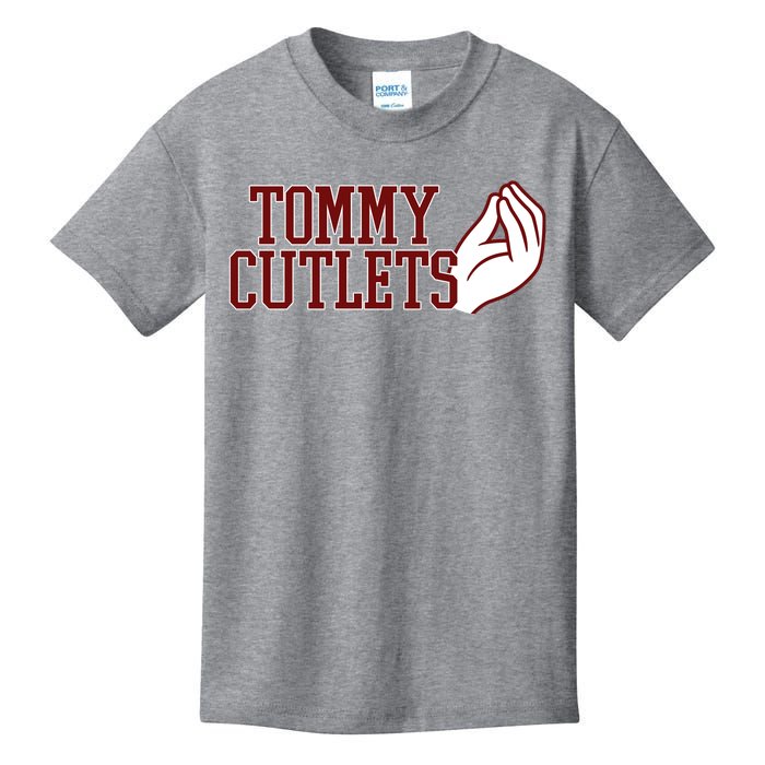 Tommy Cutlets Football Quarterback Italian Hand Kids T-Shirt