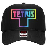 Tetris Color Fade Logo High Crown Mesh Back Trucker Hat