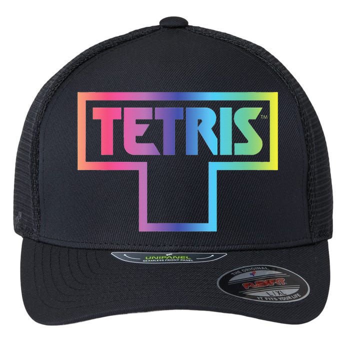 Tetris Color Fade Logo Flexfit Unipanel Trucker Cap