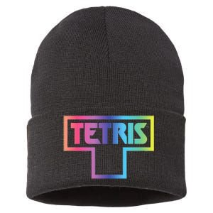 Tetris Color Fade Logo Sustainable Knit Beanie