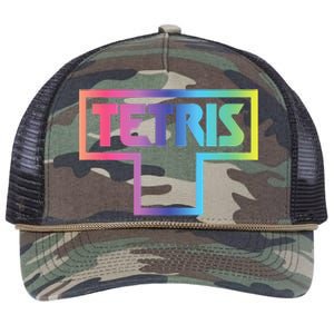 Tetris Color Fade Logo Retro Rope Trucker Hat Cap