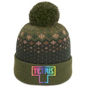 Tetris Color Fade Logo The Baniff Cuffed Pom Beanie