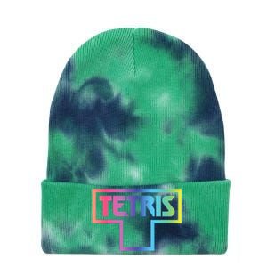 Tetris Color Fade Logo Tie Dye 12in Knit Beanie