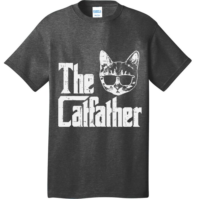 The Catfather Funny Cat Dad Fathers Day Movie Pun Papa T-Shirt