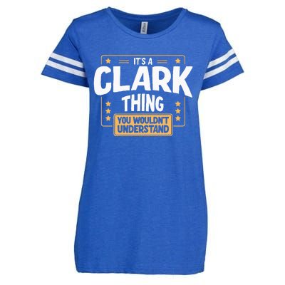 Team Clark Family Member Enza Ladies Jersey Football T-Shirt