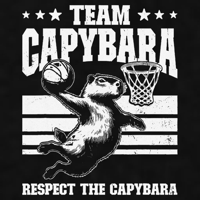Team Capybara Funny Retro Rodent Capybara Playing Ladies PosiCharge Tri-Blend Wicking Tank