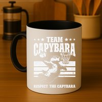 Team Capybara Funny Retro Rodent Capybara Playing Mug
