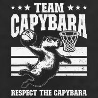 Team Capybara Funny Retro Rodent Capybara Playing 11oz C Handle Ceramic Mug