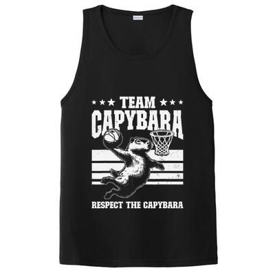 Team Capybara Funny Retro Rodent Capybara Playing PosiCharge Competitor Tank