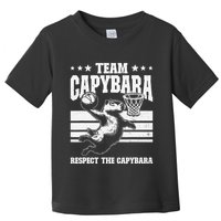 Team Capybara Funny Retro Rodent Capybara Playing Toddler T-Shirt