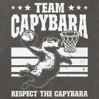 Team Capybara Funny Retro Rodent Capybara Playing Cotton Canvas Backpack
