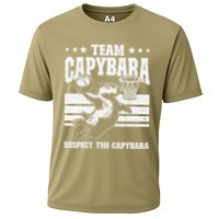 Team Capybara Funny Retro Rodent Capybara Playing Performance Shirt
