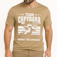 Team Capybara Funny Retro Rodent Capybara Playing Performance Shirt