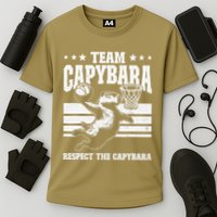Team Capybara Funny Retro Rodent Capybara Playing Performance Shirt