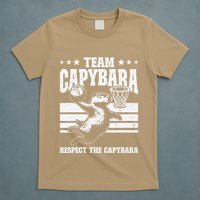 Team Capybara Funny Retro Rodent Capybara Playing T-Shirt