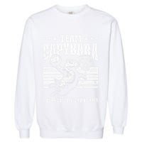 Team Capybara Funny Retro Rodent Capybara Playing Garment-Dyed Sweatshirt