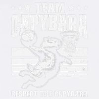 Team Capybara Funny Retro Rodent Capybara Playing Garment-Dyed Sweatshirt