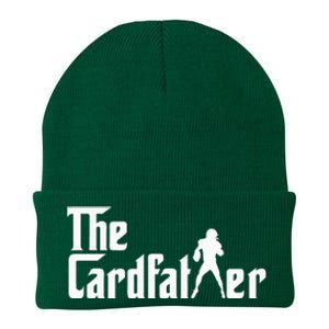 The Cardfather Funny Football Card Collector Trading Cards Knit Cap Winter Beanie