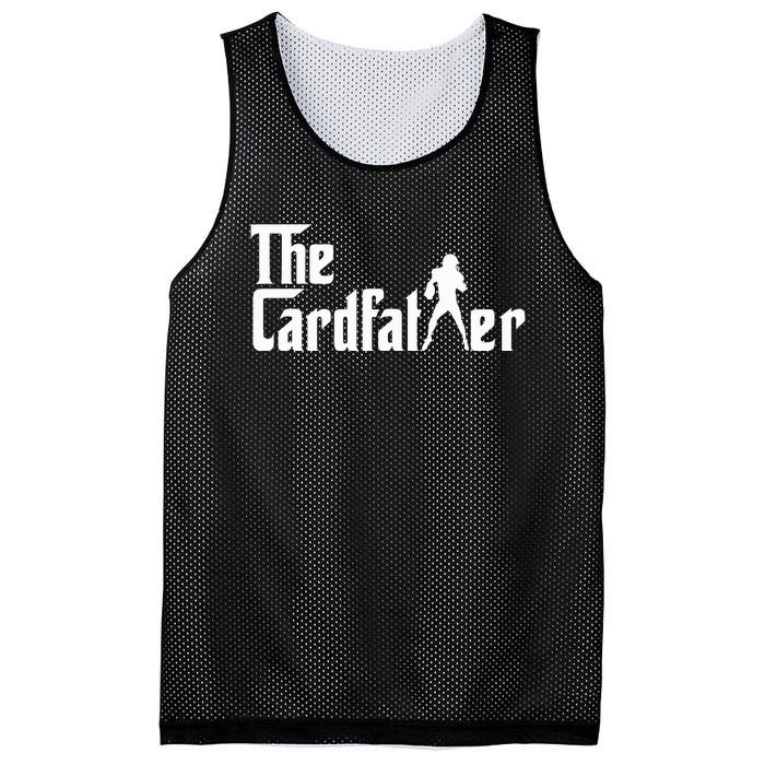 The Cardfather Funny Football Card Collector Trading Cards Mesh Reversible Basketball Jersey Tank