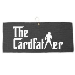 The Cardfather Funny Football Card Collector Trading Cards Large Microfiber Waffle Golf Towel