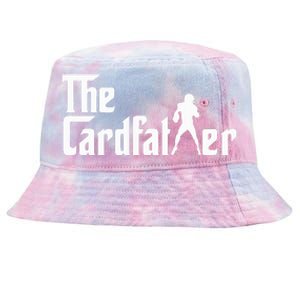 The Cardfather Funny Football Card Collector Trading Cards Tie-Dyed Bucket Hat