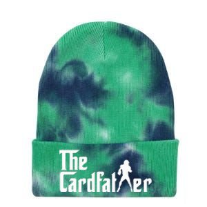 The Cardfather Funny Football Card Collector Trading Cards Tie Dye 12in Knit Beanie