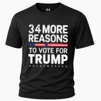 Trump Convicted Felon 34 More Reasons To Vote Cooling Performance Crew T-Shirt