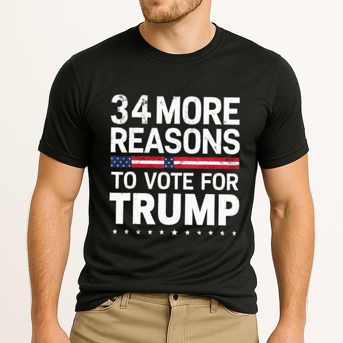 Trump Convicted Felon 34 More Reasons To Vote Cooling Performance Crew T-Shirt