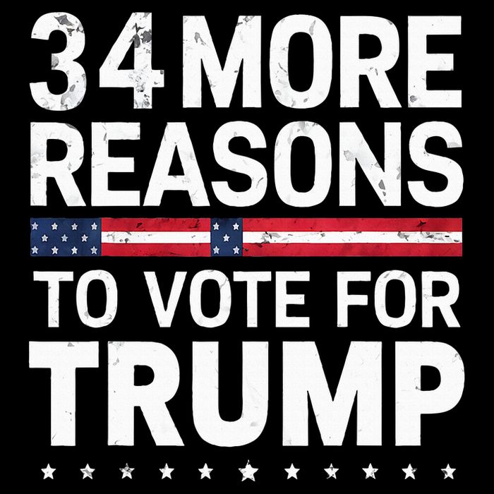 Trump Convicted Felon 34 More Reasons To Vote Drawstring Bag
