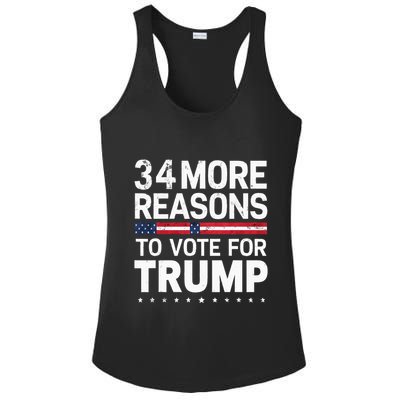 Trump Convicted Felon 34 More Reasons To Vote Ladies PosiCharge Competitor Racerback Tank