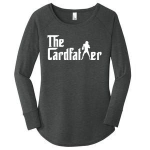 The Cardfather Funny Football Card Collector Trading Cards Women's Perfect Tri Tunic Long Sleeve Shirt