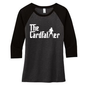 The Cardfather Funny Football Card Collector Trading Cards Women's Tri-Blend 3/4-Sleeve Raglan Shirt