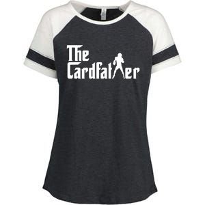 The Cardfather Funny Football Card Collector Trading Cards Enza Ladies Jersey Colorblock Tee