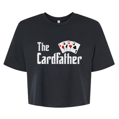 The Card Father Poker Game Cards Bella+Canvas Jersey Crop Tee