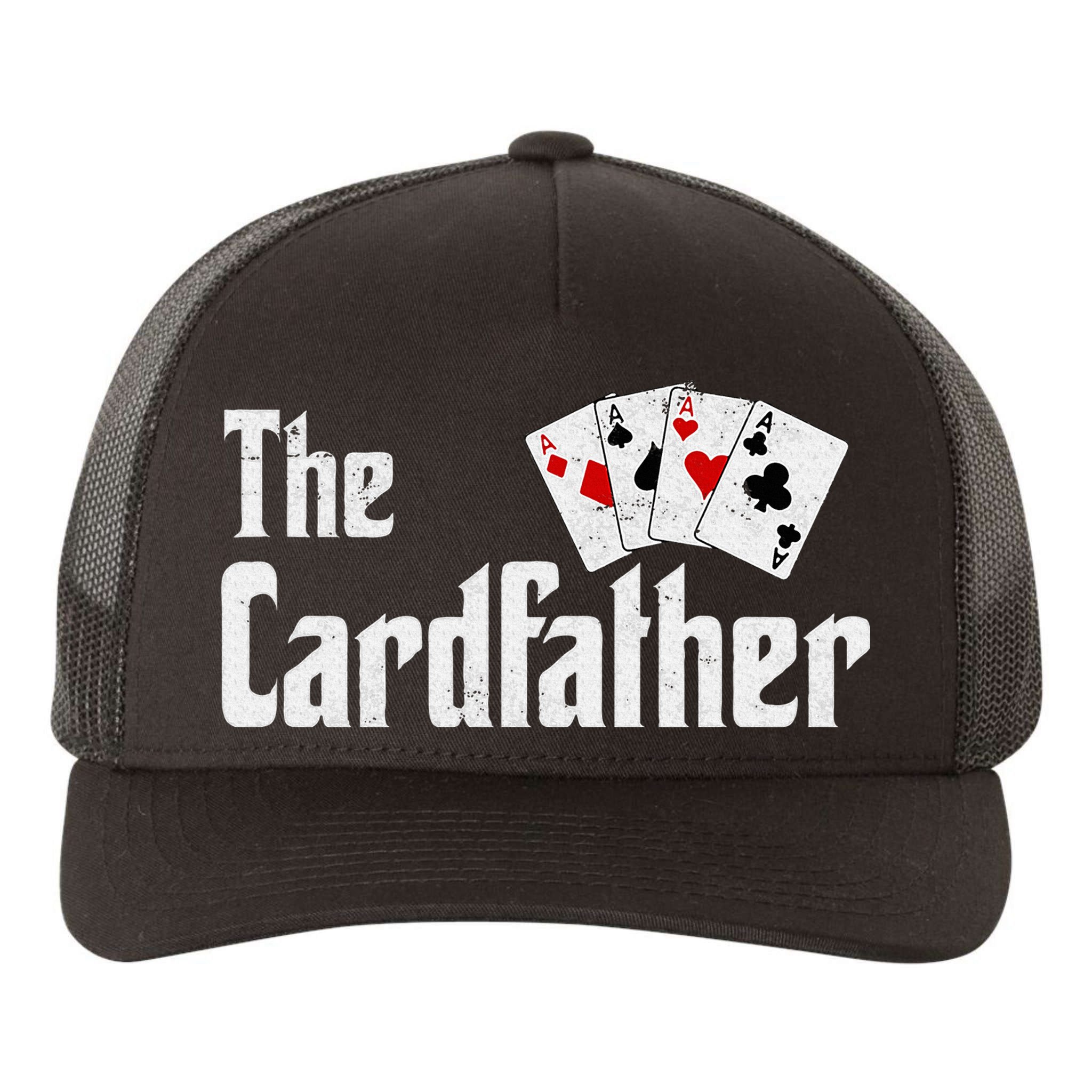 The Card Father Poker Game Cards Yupoong Adult 5-Panel Trucker Hat