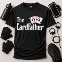 The Card Father Poker Game Cards Cooling Performance Crew T-Shirt