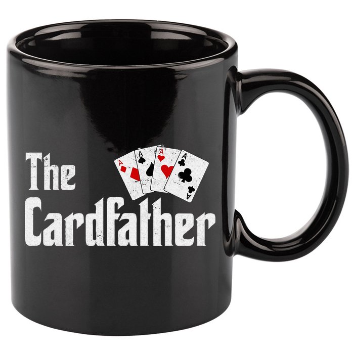 The Card Father Poker Game Cards 11oz C Handle Ceramic Mug