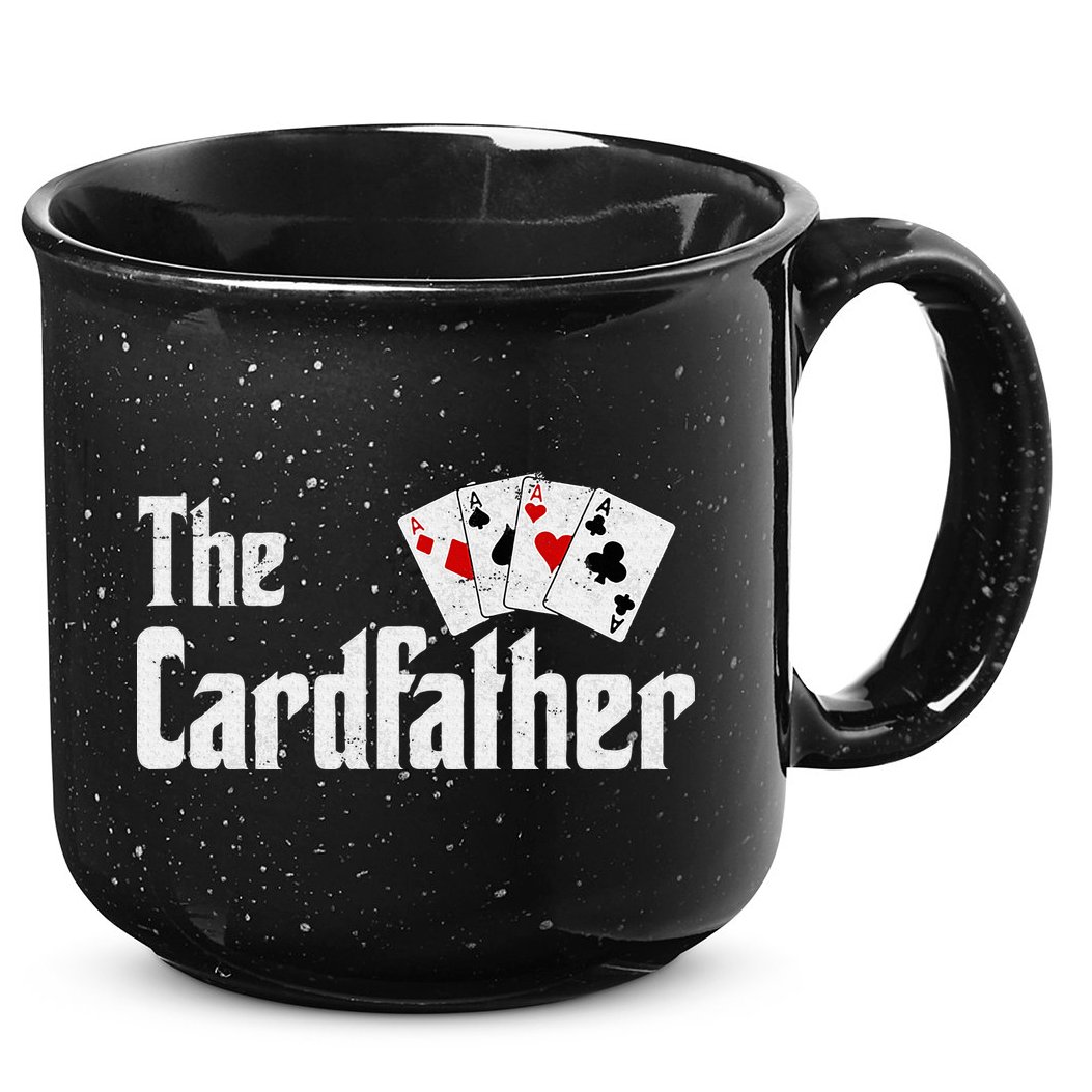The Card Father Poker Game Cards 15oz Campfire Ceramic Mug