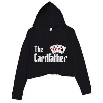 The Card Father Poker Game Cards Crop Fleece Hoodie