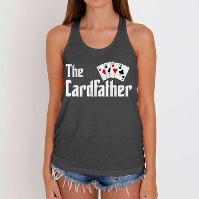 The Card Father Poker Game Cards Women's Knotted Racerback Tank