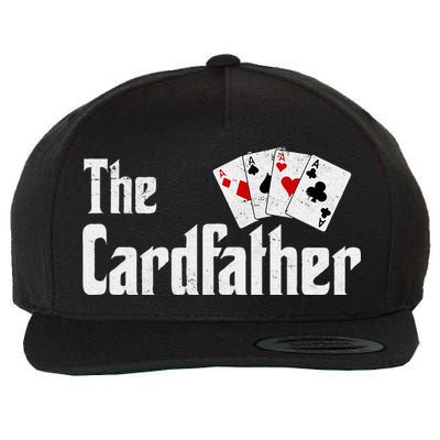 The Card Father Poker Game Cards Wool Snapback Cap