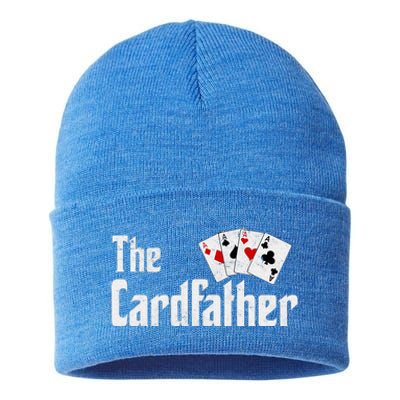 The Card Father Poker Game Cards Sustainable Knit Beanie