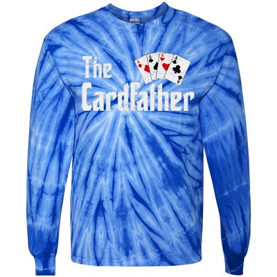 The Card Father Poker Game Cards Tie-Dye Long Sleeve Shirt