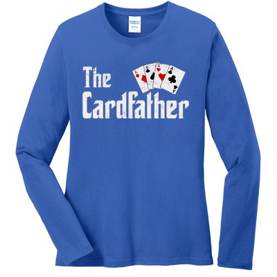 The Card Father Poker Game Cards Ladies Long Sleeve Shirt