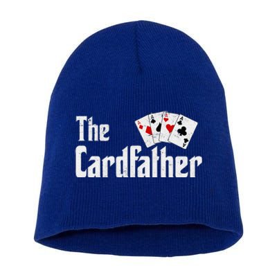 The Card Father Poker Game Cards Short Acrylic Beanie