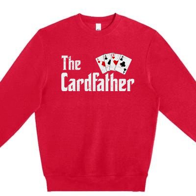 The Card Father Poker Game Cards Premium Crewneck Sweatshirt